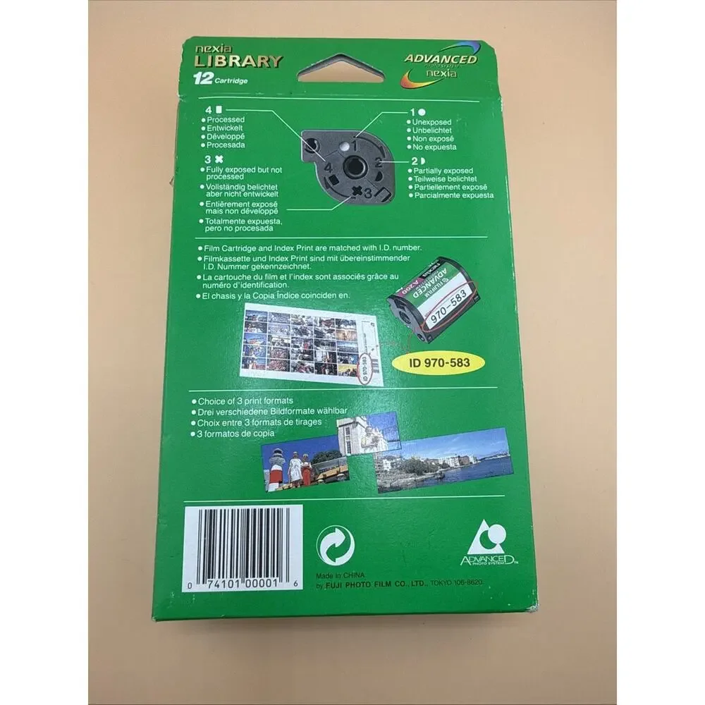 Fujifilm Nexia Library Advance Photo System APS Film 12 Cartridge Storage Case